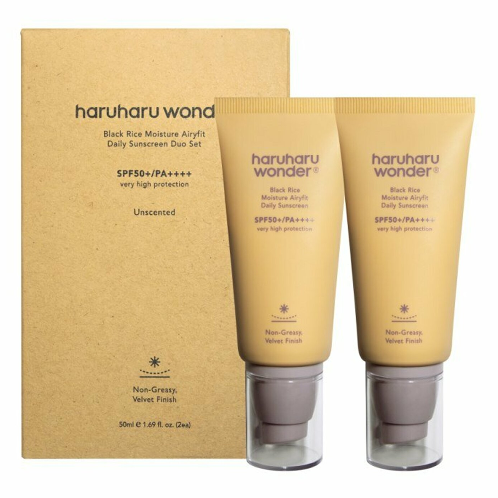 Haruharu Wonder Black Rice Moisture Airyfit Daily Sunscreen Duo SPF 50+ PA++++