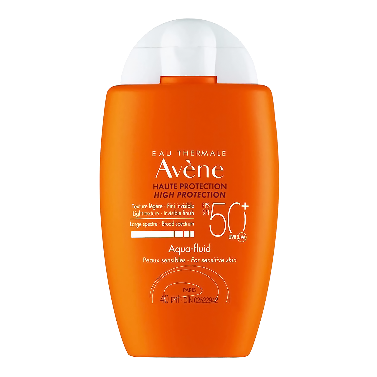 Avène - High Protection SPF 50+Aqua-fluid Cream - Sensitive Skin | 40 mL
