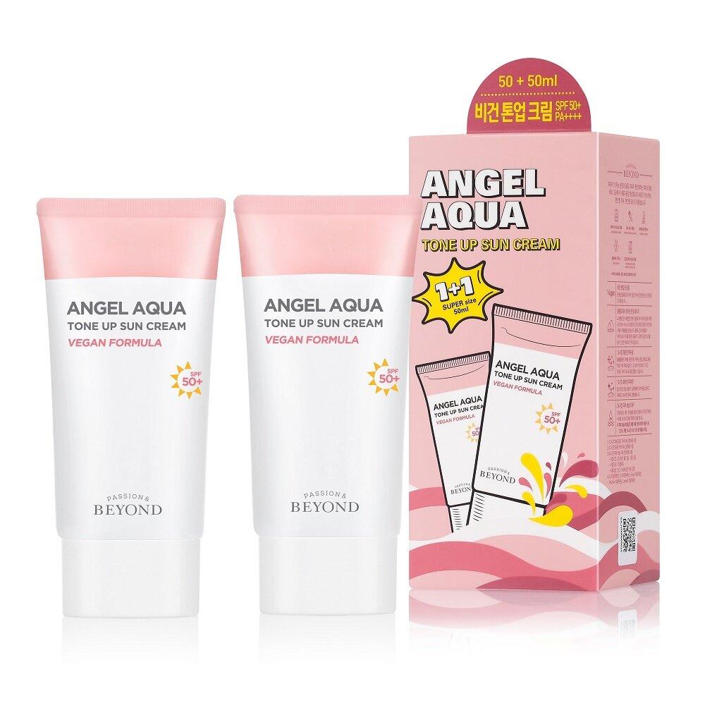 BEYOND Angel Aqua Tone Up Sun Cream 1+1 Special Set (Vegan)