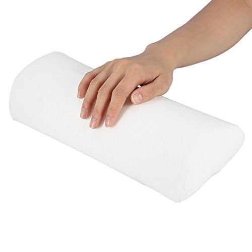 Nail Pillow, Nail Arm Rest Cushion Hand Pillow Pad Salon Nail Hand Rest Cushion Detachable Washable Nail Art Soft Sponge Pillow Nail Art Manicure Tool for Nails Art Salon Home DIY (White)