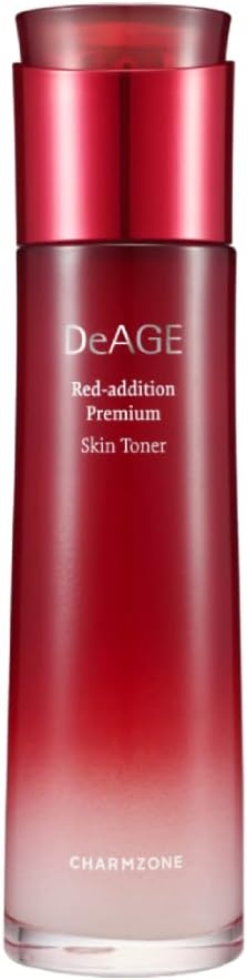 CHARMZONE DeAge Red-Addition Premium Toner 140ml (4.73 fl.oz), Anti-Aging Korean Skincare