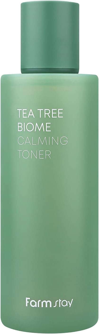 FARMSTAY TeaTree Biome Calming Toner, Pure Moisturizing Daily Face Toner for Sensitive Skin with Centella, Exfoliating Without Redness, Deep Hydration, Korean Skincare, for Men&Women, 6.76 Fl. Oz