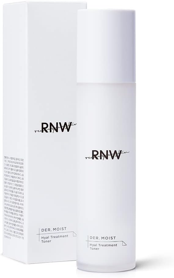 RNW DER. Moist Hyal Treatment Toner 4.2 fl.oz | Hydrating Skin Toner with 5 Layer Hyaluronic Acids for Oily, Sensitive Skin, EWG Verified, Paraben-Free Korean Toner