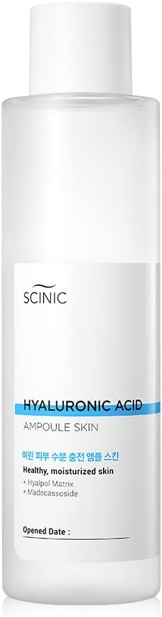 SCINIC Hyaluronic Acid Ampoule Skin Toner 10.1 fl oz (300ml) | Face Toner for Dry Skin | Deep Moisture & Strengthens Moisture Barrier | Korean Skincare Product