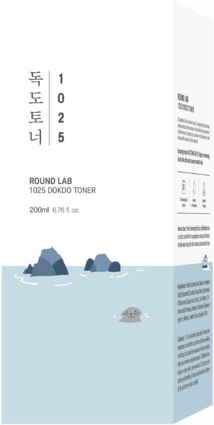 ROUND LAB Dokdo Toner | Exfoliate daed skin cells, Replenish skin with long lasting moisture, Hydrating, Watery Type Toner (6.76fl.oz)