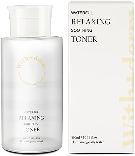 Waterful Relaxing Soothing Toner 300ml - Soothing Toner for Sensitive, Dry and Rough Skin - Relaxes Skin - Korean Skin Care - Safe, Gentle and Dermatologically Tested - Made in Korea