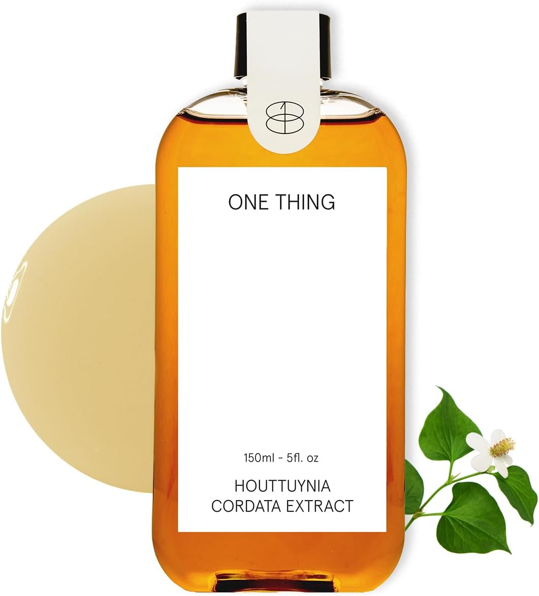 ONE THING Houttuynia Cordata Heartleaf Extract Toner | Vegan Soothing Calming Hydrating Daily Facial Toner for Oily Acne Prone Skin | Korean Skin Care (5.07 Fl Oz)