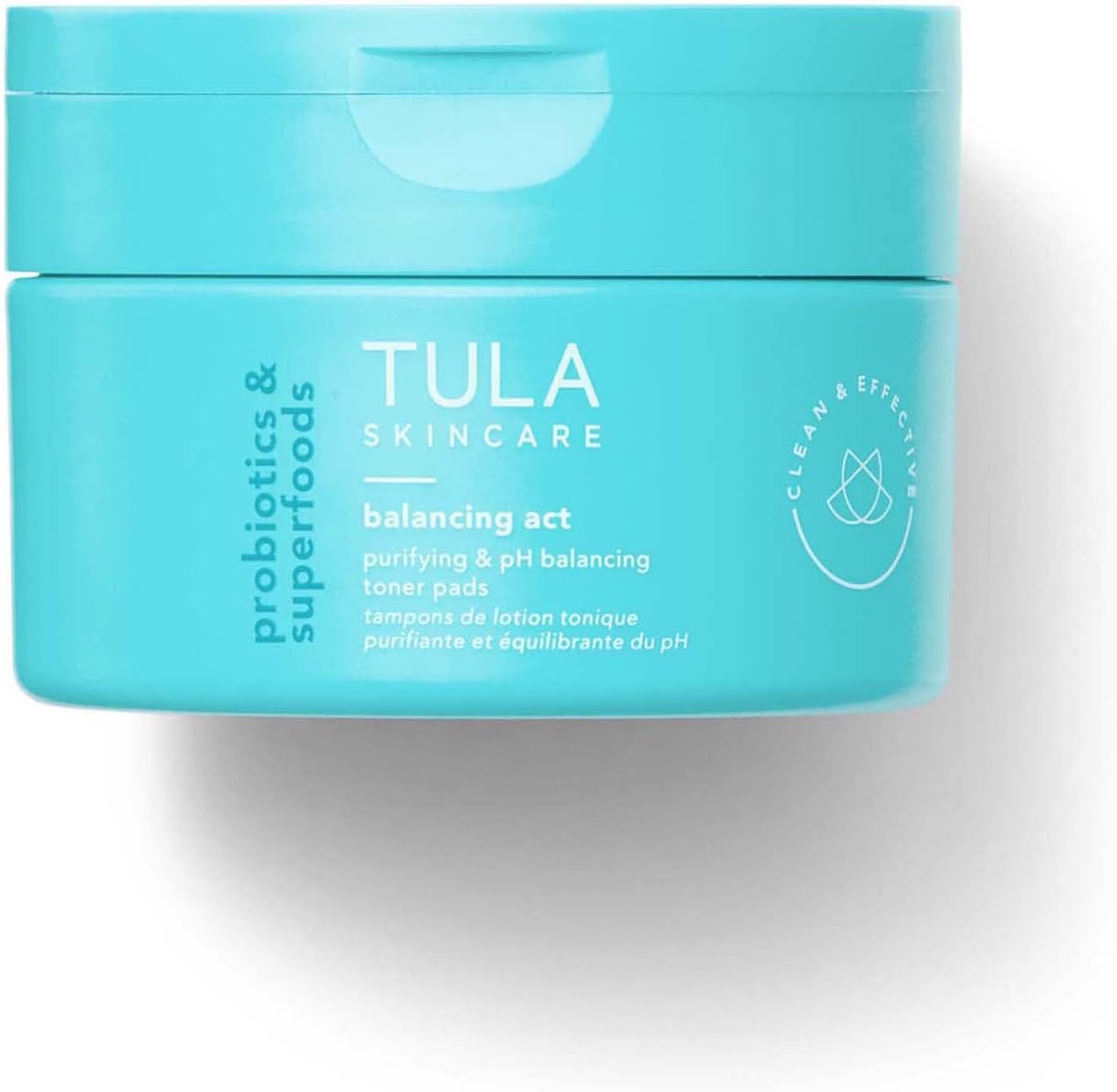 TULA Skincare Balancing Act Purifying & pH Balancing Biodegradable Toner Pads 60 pads/container