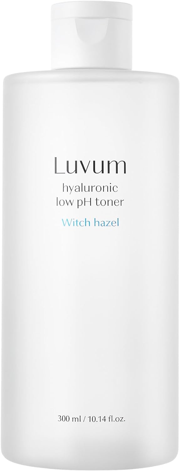 Hyaluronic Acid Soothing Toner - Witch Hazel - Low pH Formula - Gentle Care for Sensitive Skin - Korean Skin Face Toner - Hydration & Clarity, 10.15 fl.oz