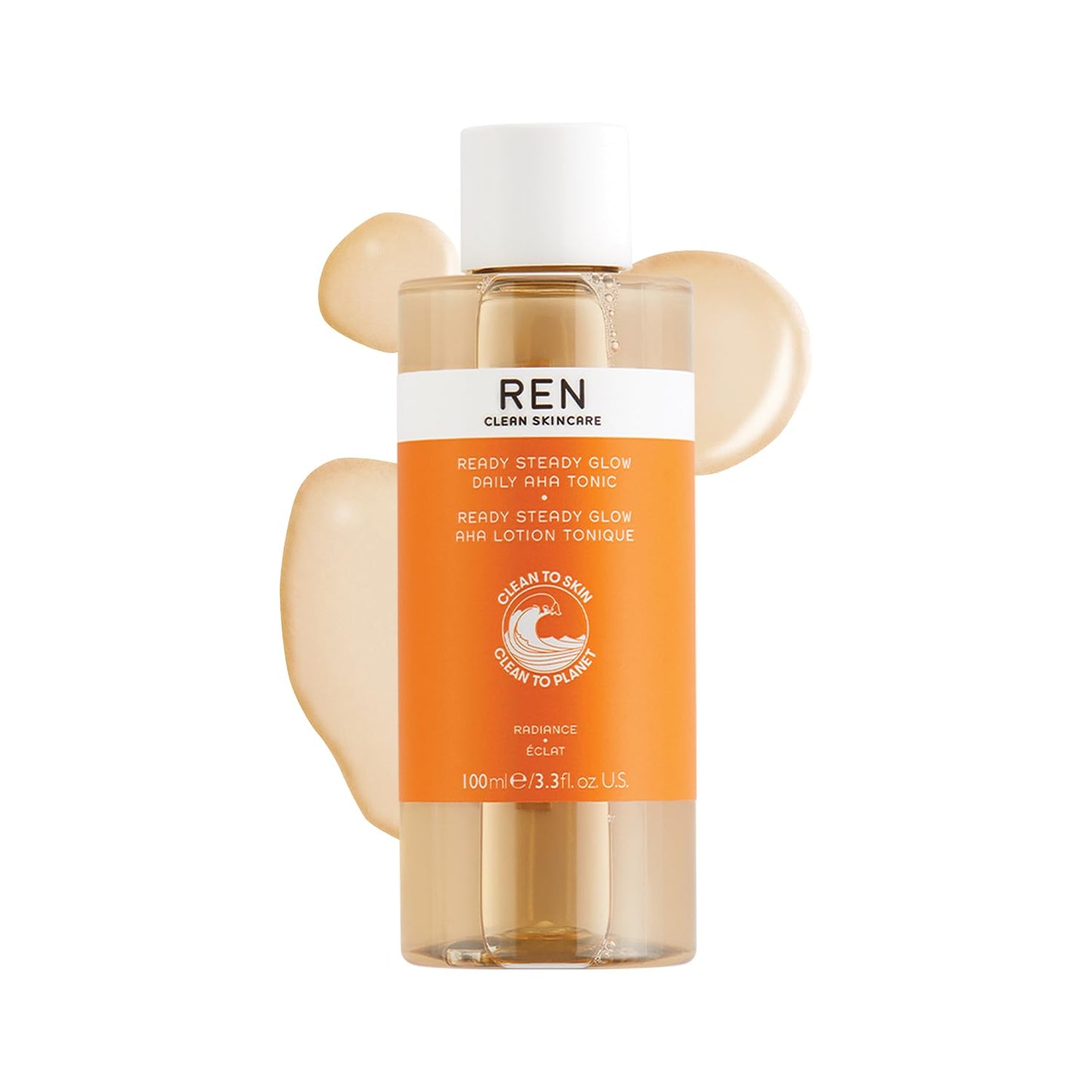 REN Clean Skincare AHA BHA Liquid Exfoliant for Face - Salicylic & Lactic Acid Exfoliator with Azelaic Acid Precursors, Radiance Exfoliating Toner