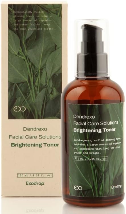 Exosome Toner, Clarifying&Moisturizing, Ginseng Tree Exosome, Quick-Absorbing, 100% Vegan, All Skin Types, 4.05 Fl Oz