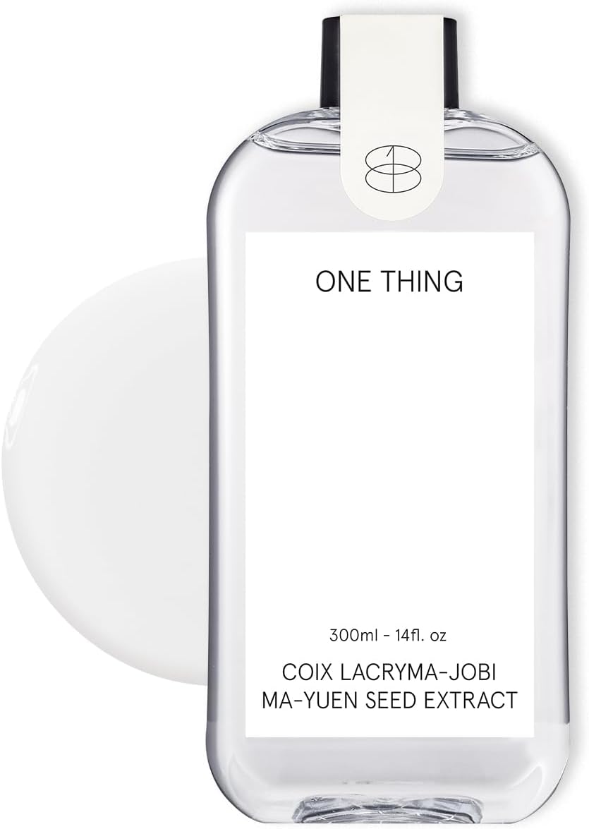 ONE THING Coix Seed (Adlay) Extract | Hydrating Toner for Dewy Glowy Skin | Uneven Tone, Exfoliating Essence | Korean Skin Care (10.14 fl. oz)
