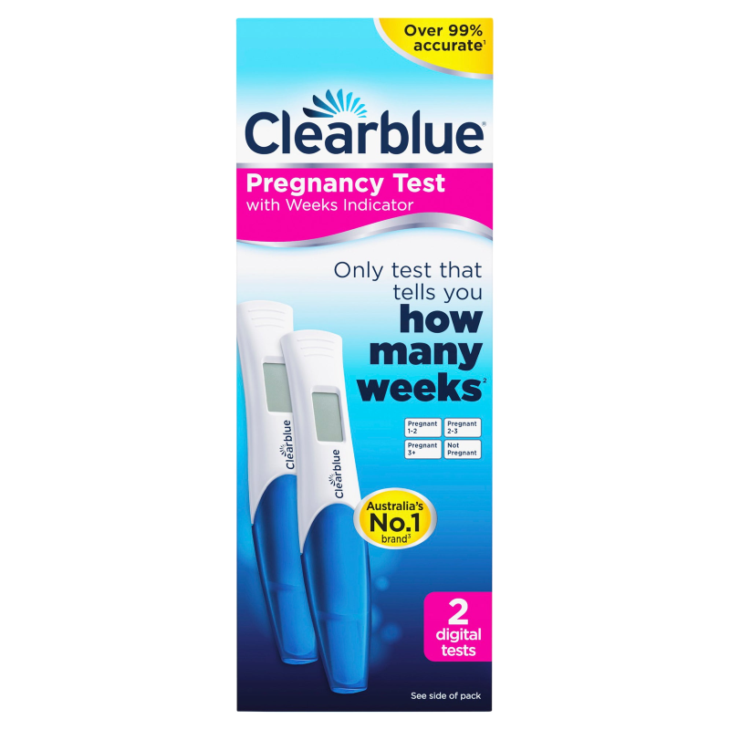 Clearblue Digital Pregnancy Test, Weeks Indicator, 2 Tests