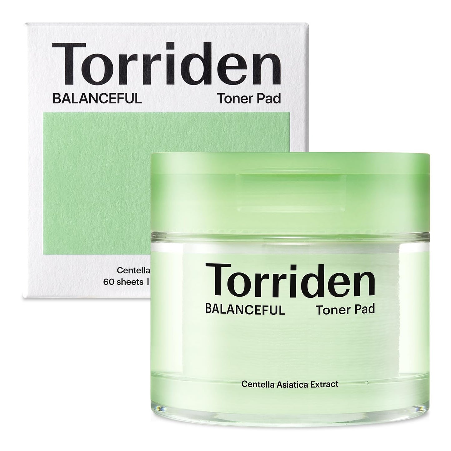 Torriden BALANCEFUL Cica Toner Pads (60 Count), Daily Exfoliating Pads with PHA and LHA that Soothe and Tone - Vegan Pads Soaked with Centella Asiatica Essence for Oily, Combo, and Sensitive Skin