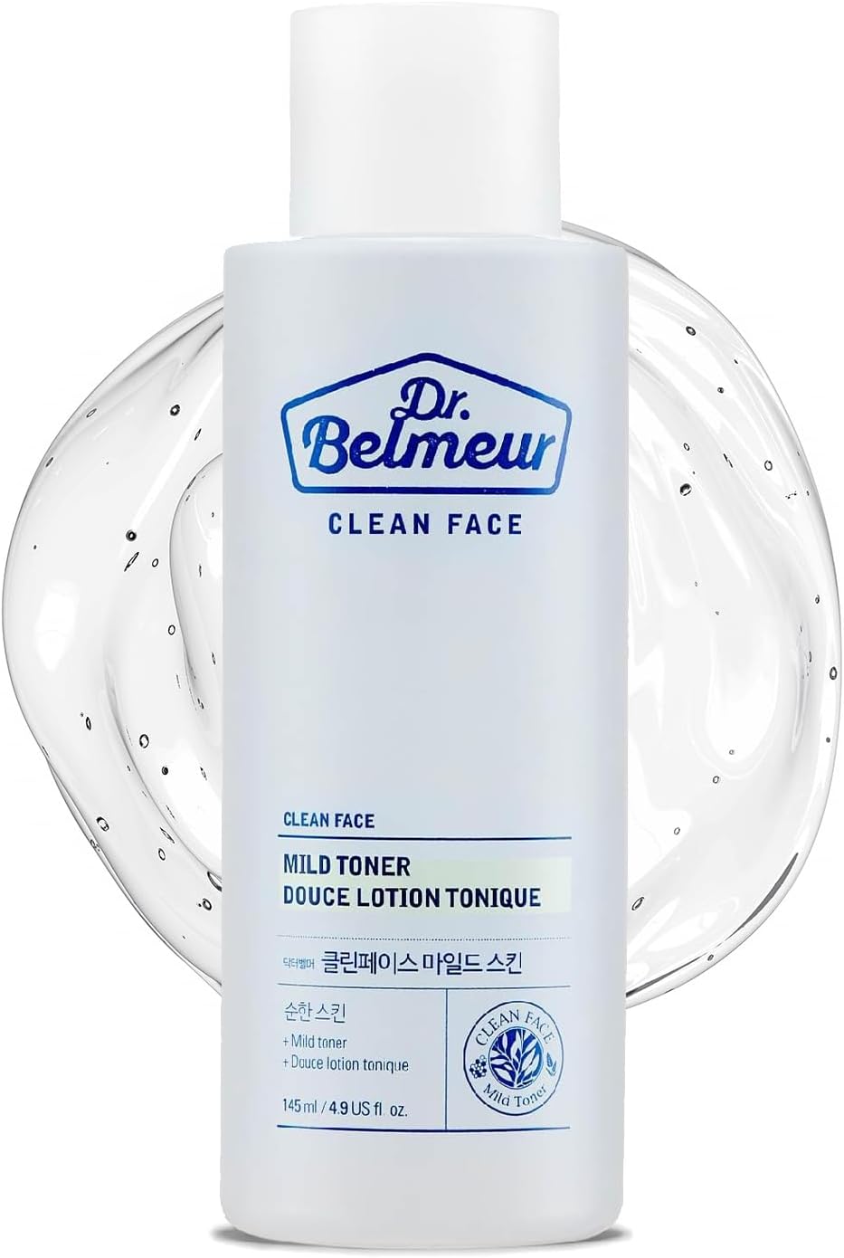 Clean Face (Mild Toner, 4.9fl oz) - Soothing & Refreshing Toner for Sensitive Skin. Korean Skin Care by LG Beauty. Panthenol, Mint, Sage, Phytosphingosine.