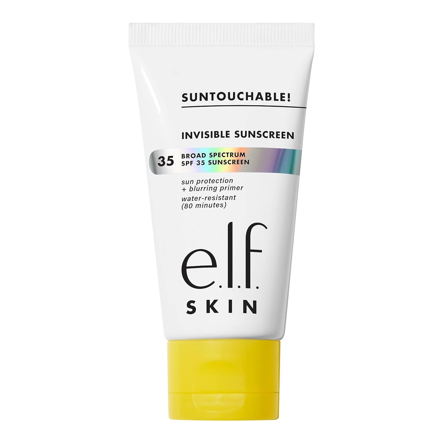 e.l.f. SKIN Suntouchable Invisible SPF 35, Lightweight, Gel-based Sunscreen For A Smooth Complexion, Doubles As A Makeup Primer, Vegan & Cruelty-Free, Packaging May Vary