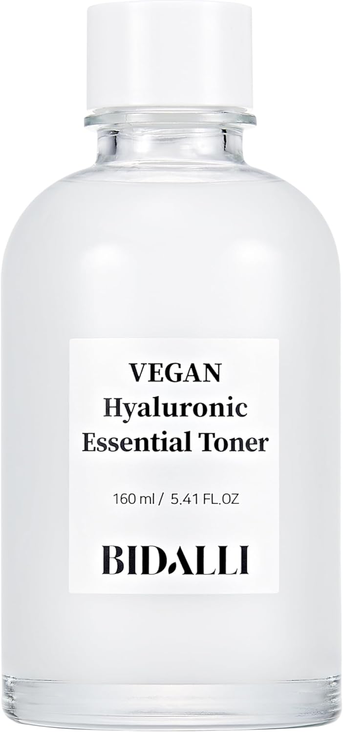 Vegan Hyaluronic Toner: Deeply hydrates and Reduces Aging Signs, balances Moisture, enhances Skin Barrier Korean Skincare - 100% Vegan, Cruelty-Free, Clean.(160ml/5.41 fl. oz.)