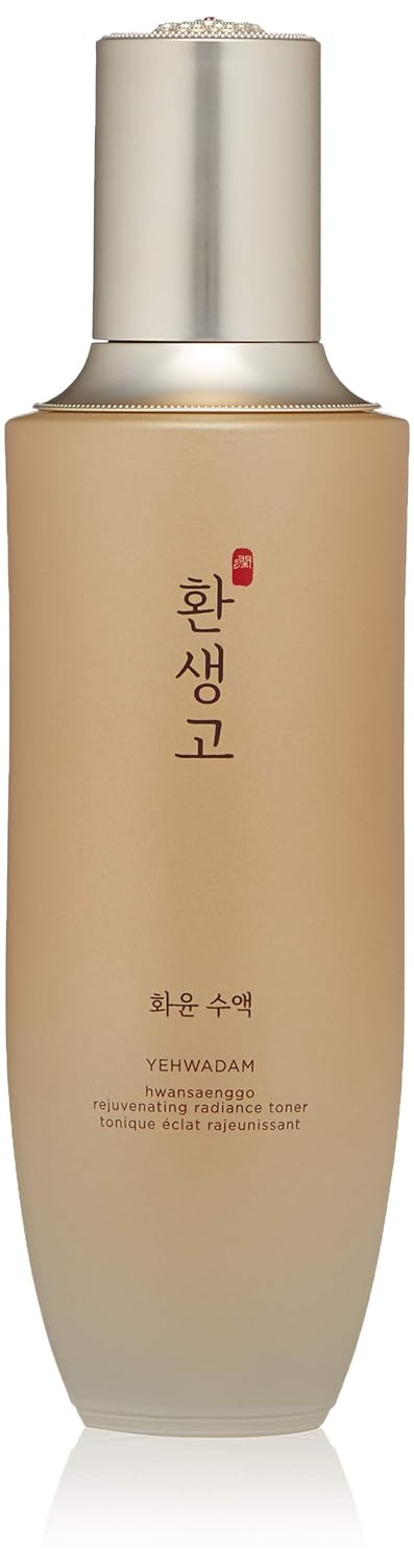 The Face Shop Yehwadam Hwansaenggo Rejuvenating Radiance toner | Ultra-Moisturizing toner for Rich Glowing Skin | Anti-Aging Moisturizing Line for Extreme Smooth & Radiant Skin, 5.4 Fl Oz