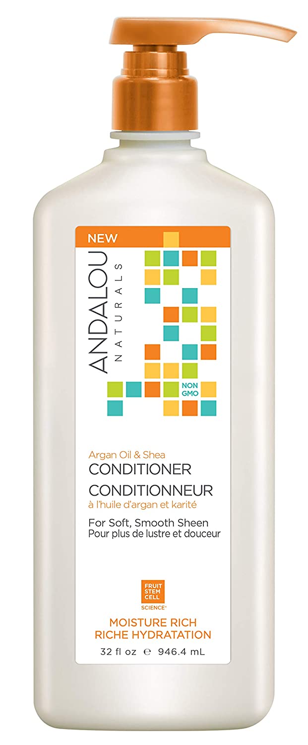 Andalou Naturals - Moisture Rich Conditioner, Argan Oil & Shea, 946ml