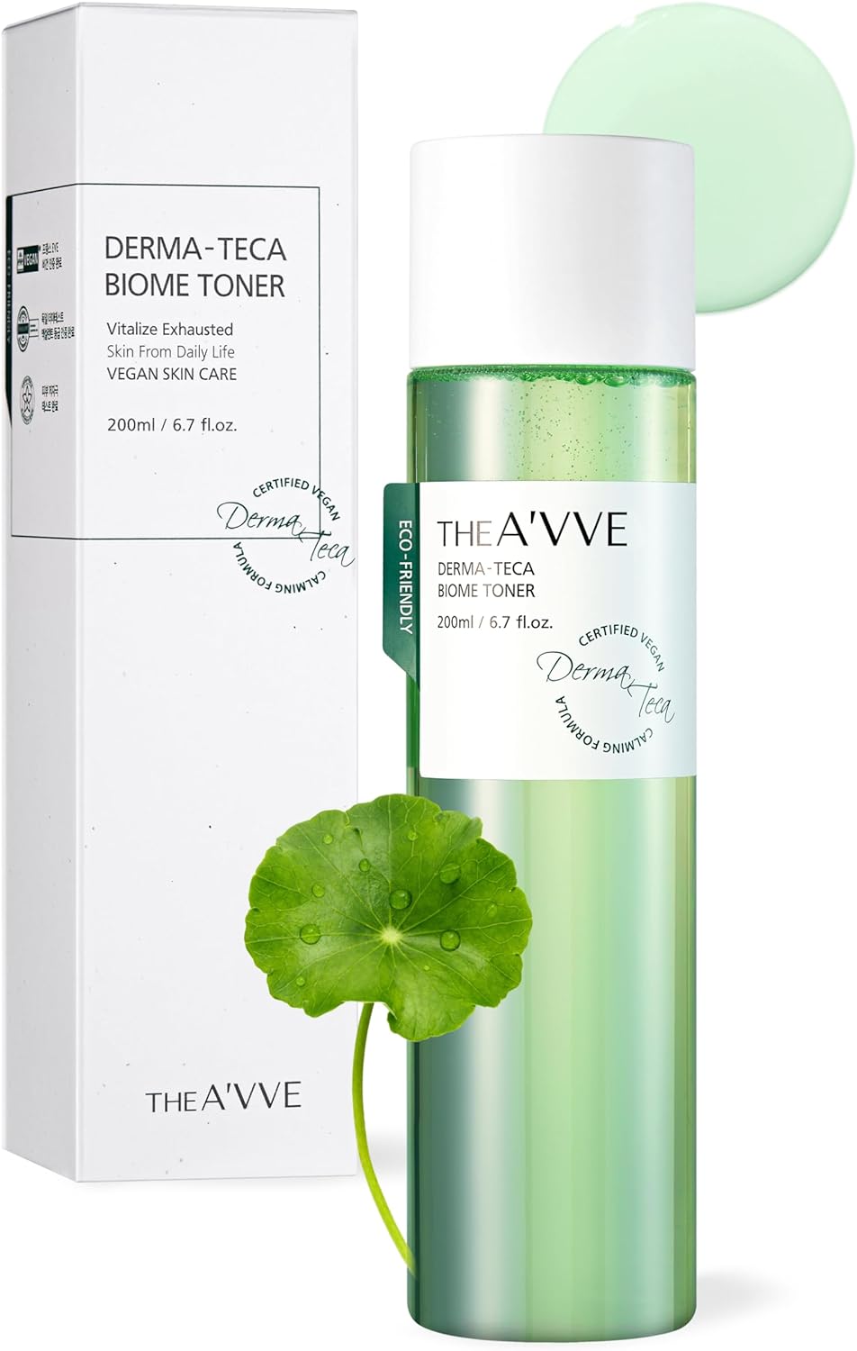 The A’VVE Derma Teca Biome Toner | Korean Skin Care Toner for Face w/Centella Asiatica | Vegan Exfoliating Toner | Hydrating Toner for Dry Sensitive Skin | CICA Toner Skincare (6.7 Fl. Oz)
