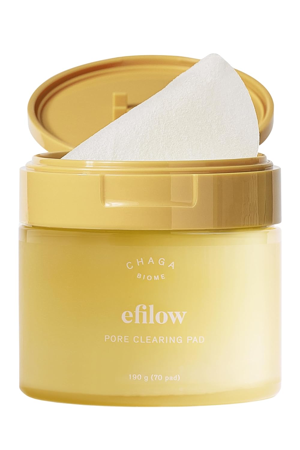 Chaga Mushroom Biome Pore Clearing Pad 70 Sheets | Pore-Smoothing Facial Cleansing Pads | Korean Toner Pads for Face | Gentle Face Exfoliating Pads | Skin-Balancing Organic Cotton Rounds