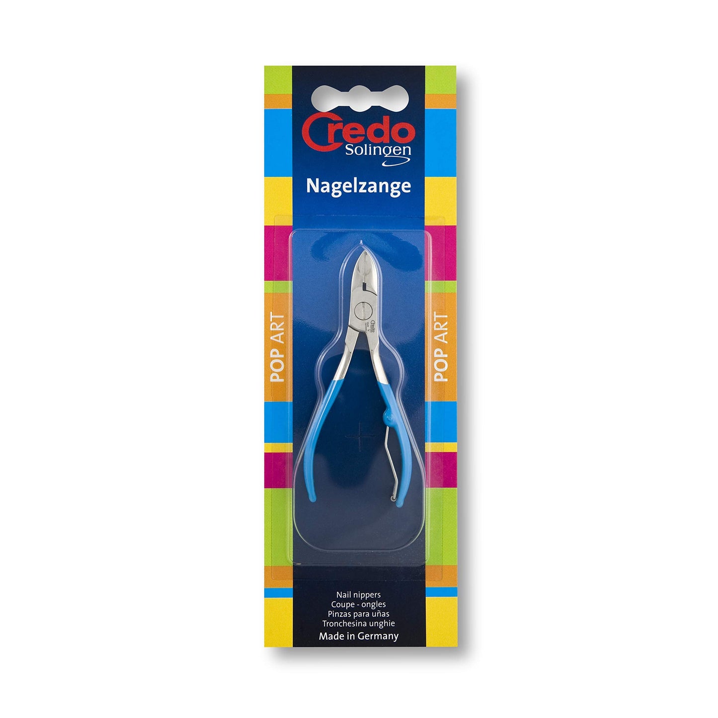 Credo Solingen Credo Nail Nipper Pop Art in Assorted Colors, 10 Cm