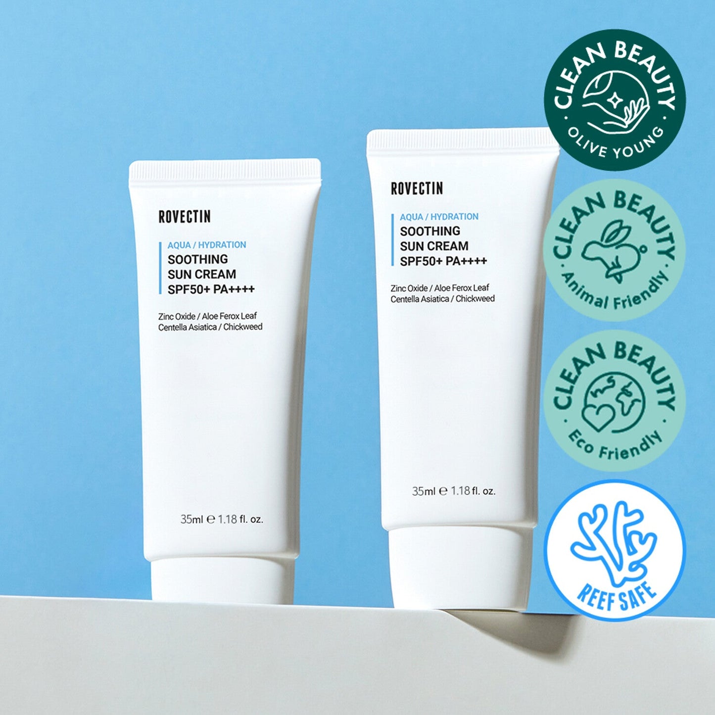 ROVECTIN Aqua Soothing Sun Cream 35mL 1+1 Special Set