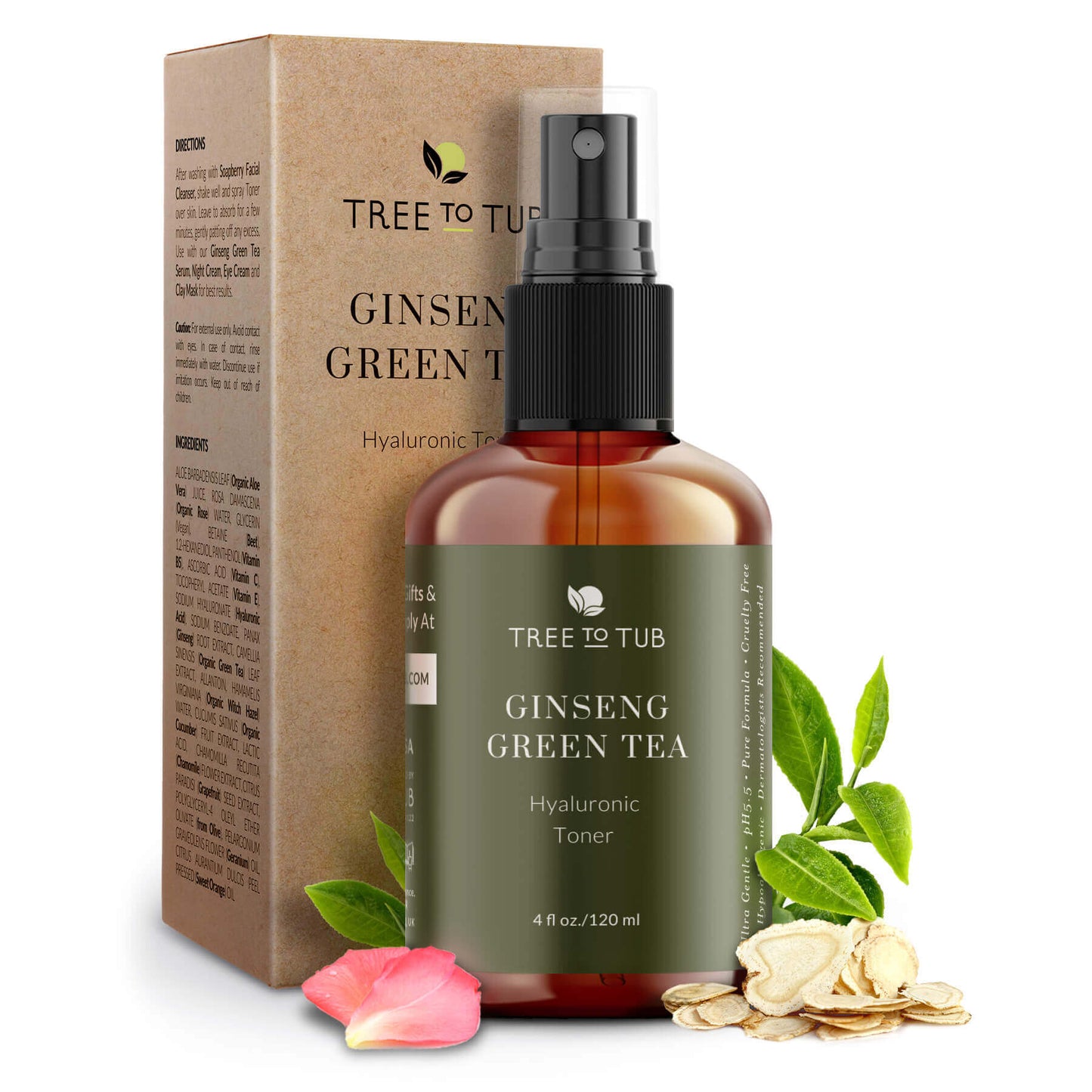 Calming Ginseng & Green Tea Toner for Sensitive Skin