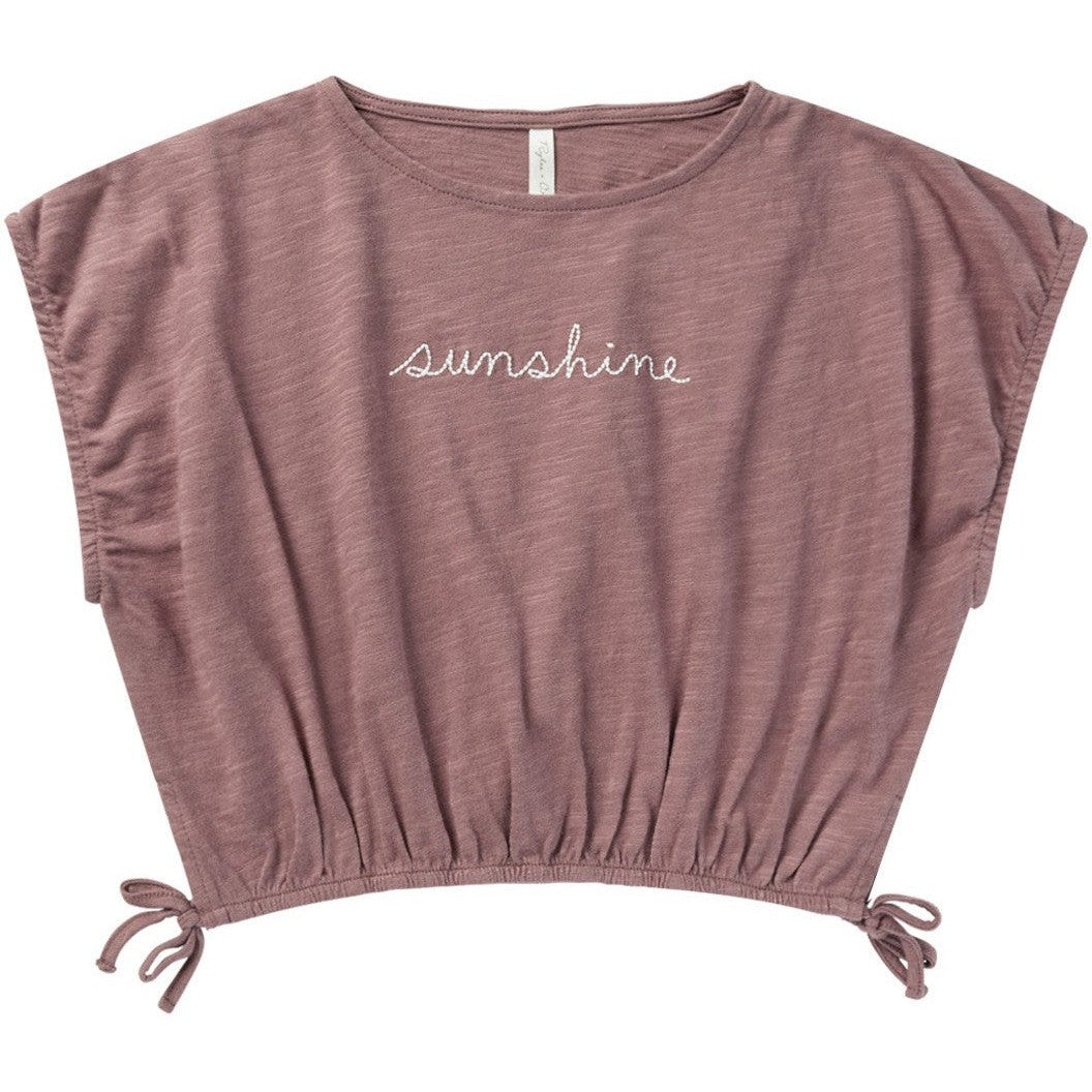 Rylee + Cru Cropped Cinched Tee | Sunshine