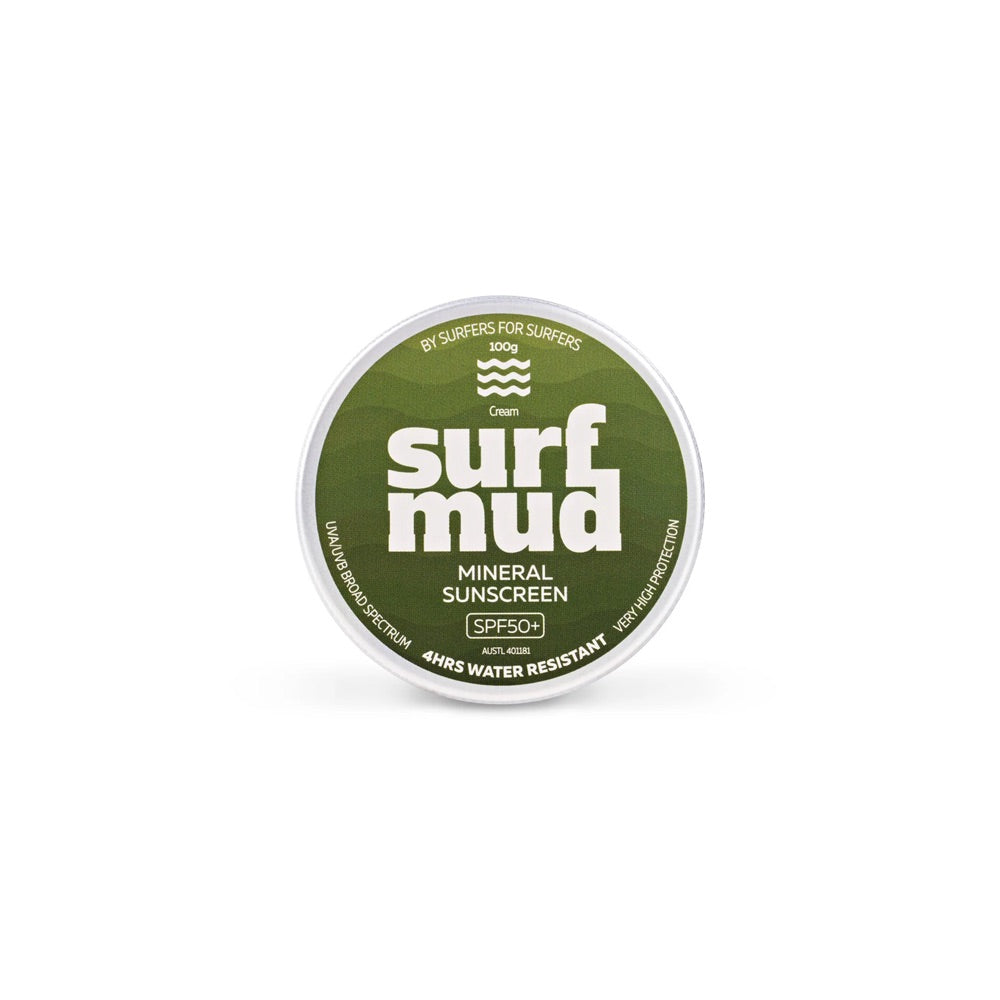 SURFMUD Mineral Sunscreen SPF 50+ Tin 100g