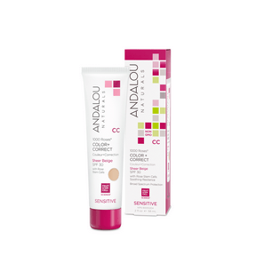 Andalou Naturals 1000 Roses Color and Correct Sheer Beige SPF 30 58 mL