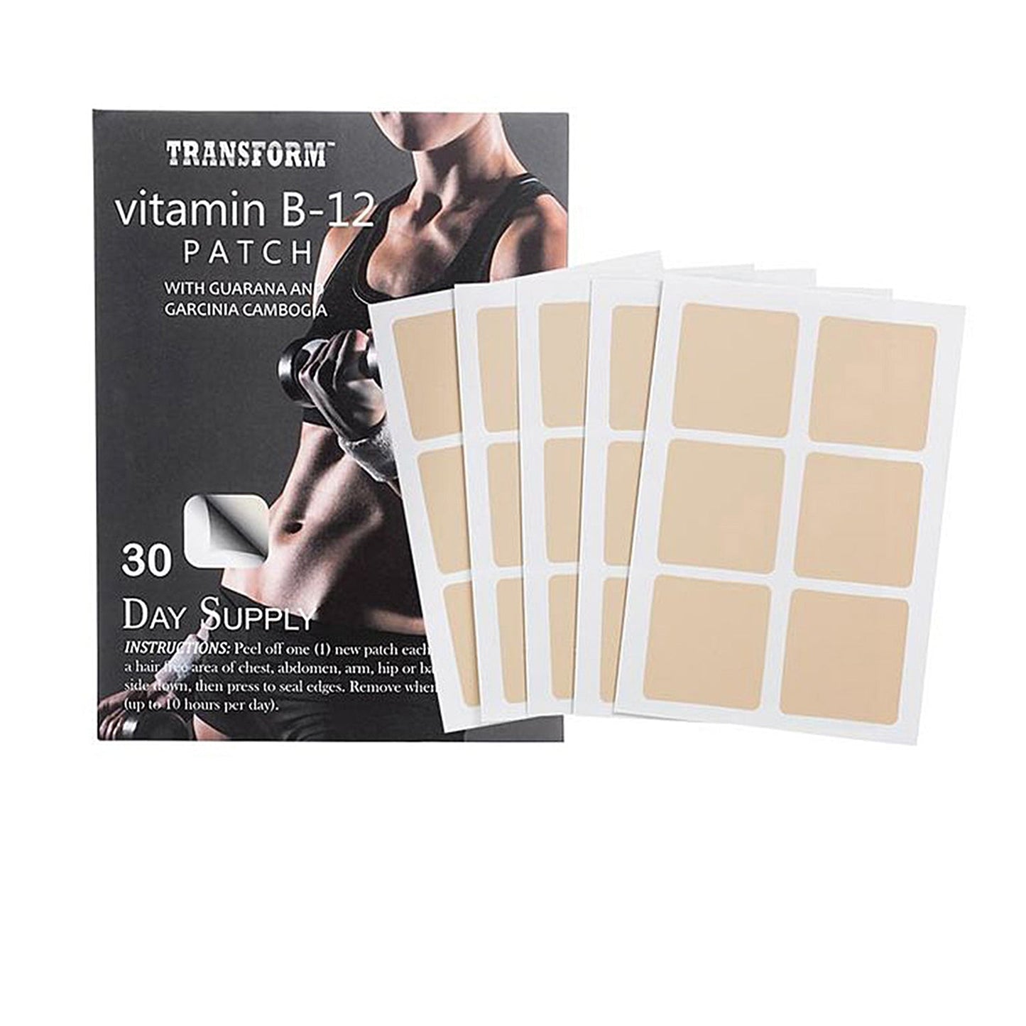 Evertone Transform Vitamin B-12 Guarana & Garcinia Cambogia Weight Loss Patches