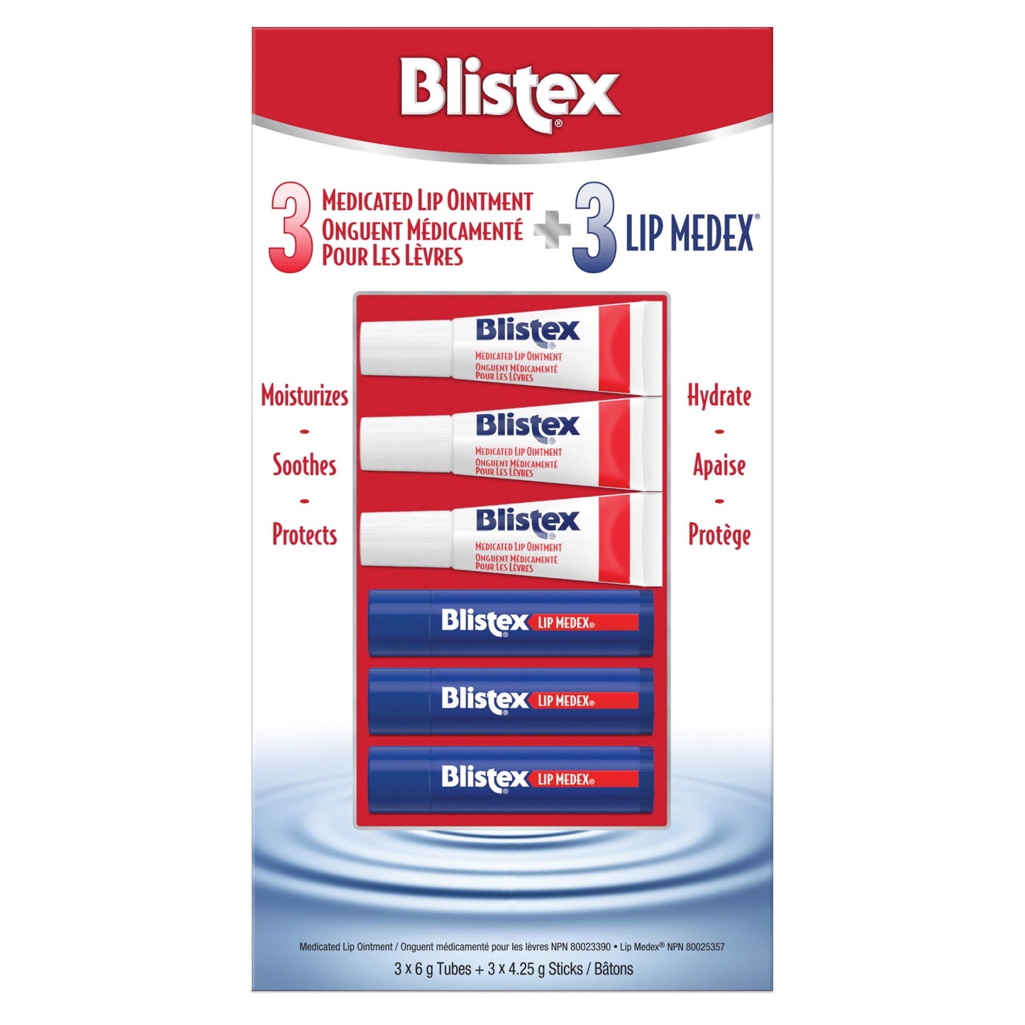 Blistex Medicated Lip Ointment and Lip Medex, 6-pack
