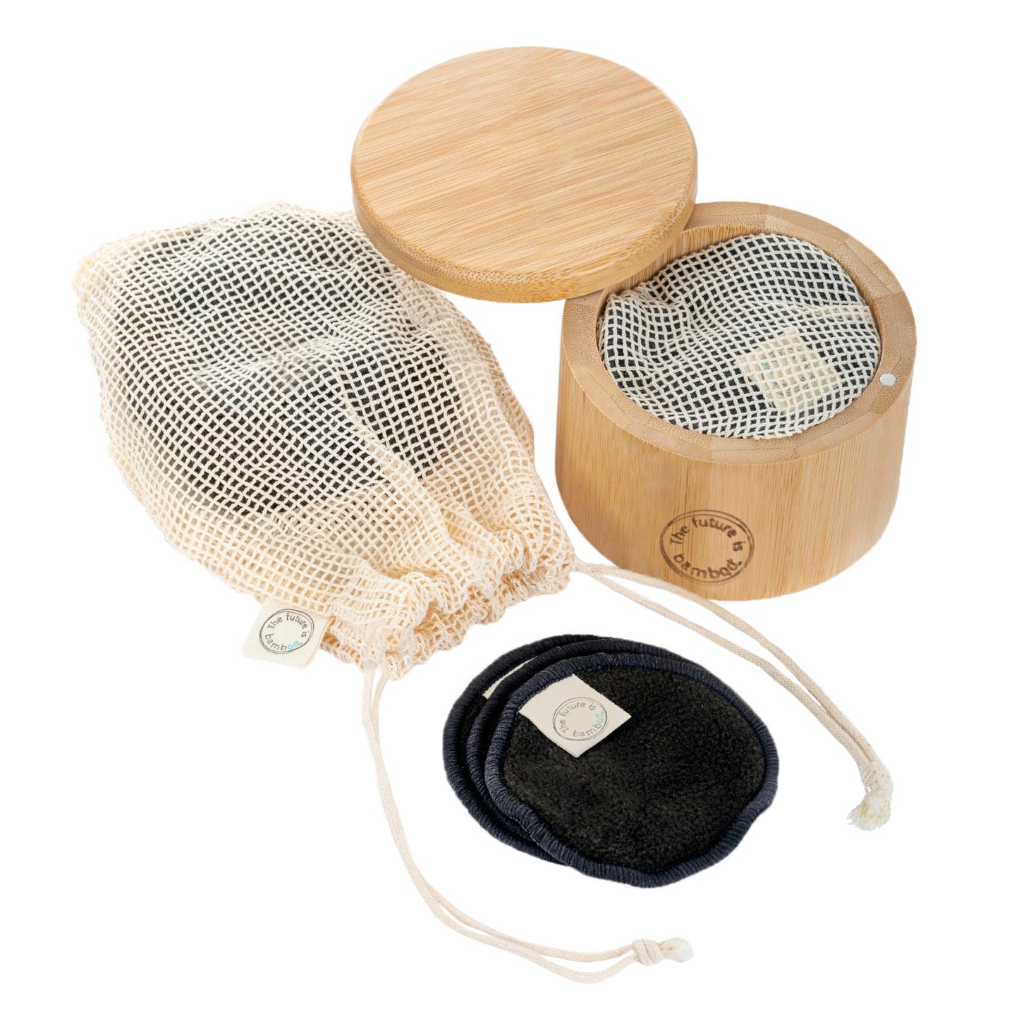 Bamboo Charcoal Facial Rounds, 2-pack