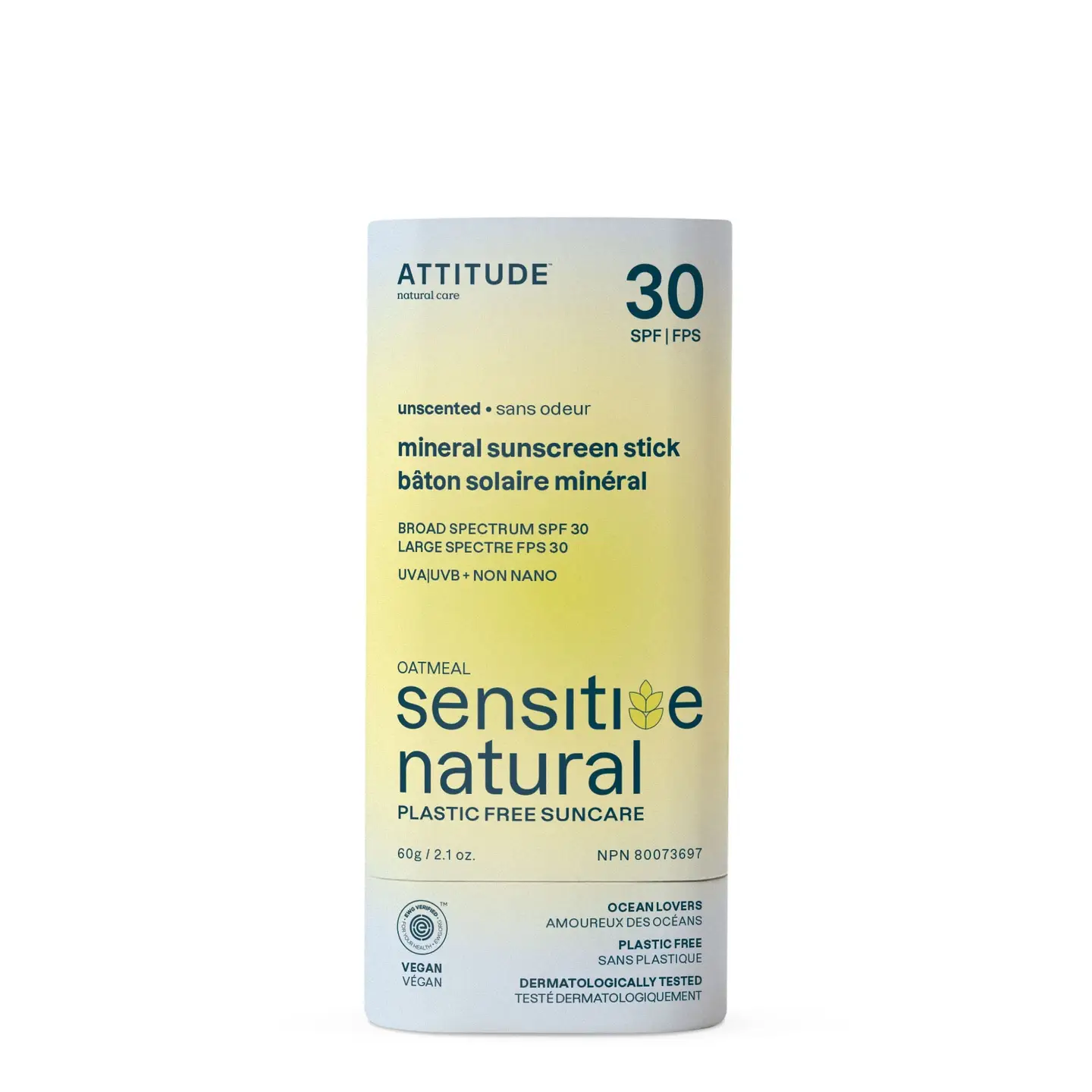 ATTITUDE | Mineral Sunscreen Stick For Sensitive Skin SPF 30