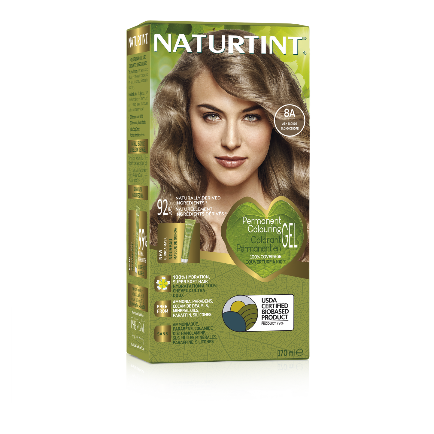 Naturtint - 8a Ash Blonde, 170 ml