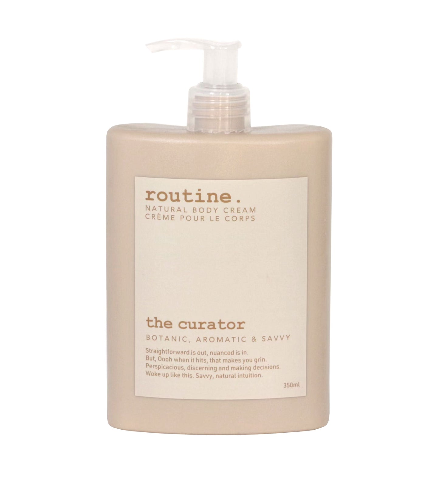 Routine Natural Deodorant - The Curator Body Cream, 350 mL