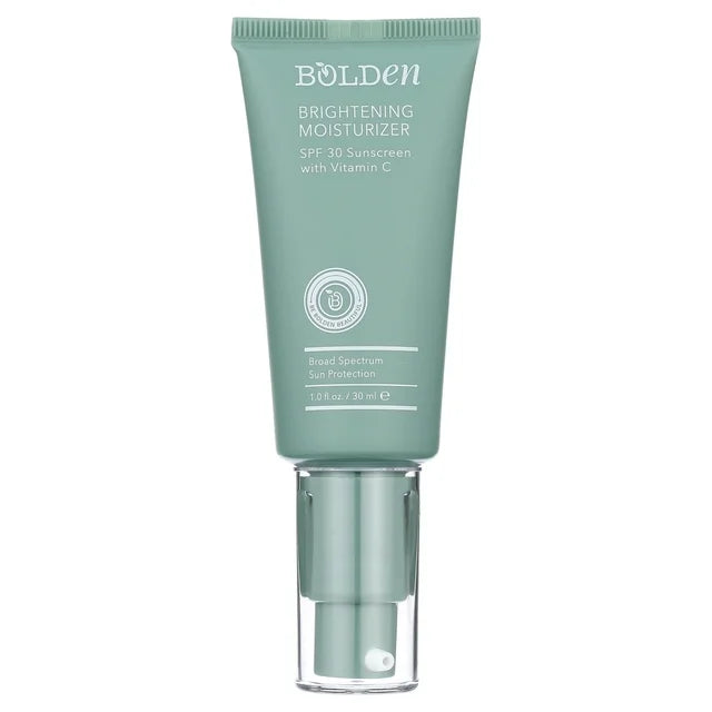 Bolden Brightening SPF 30 Moisturizer | Daily Face Sunscreen with Vit C | Broad Spectrum Protection, 1.0 fl oz