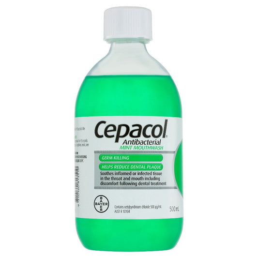 Cepacol Antibacterial Mint Mouthwash 500ml