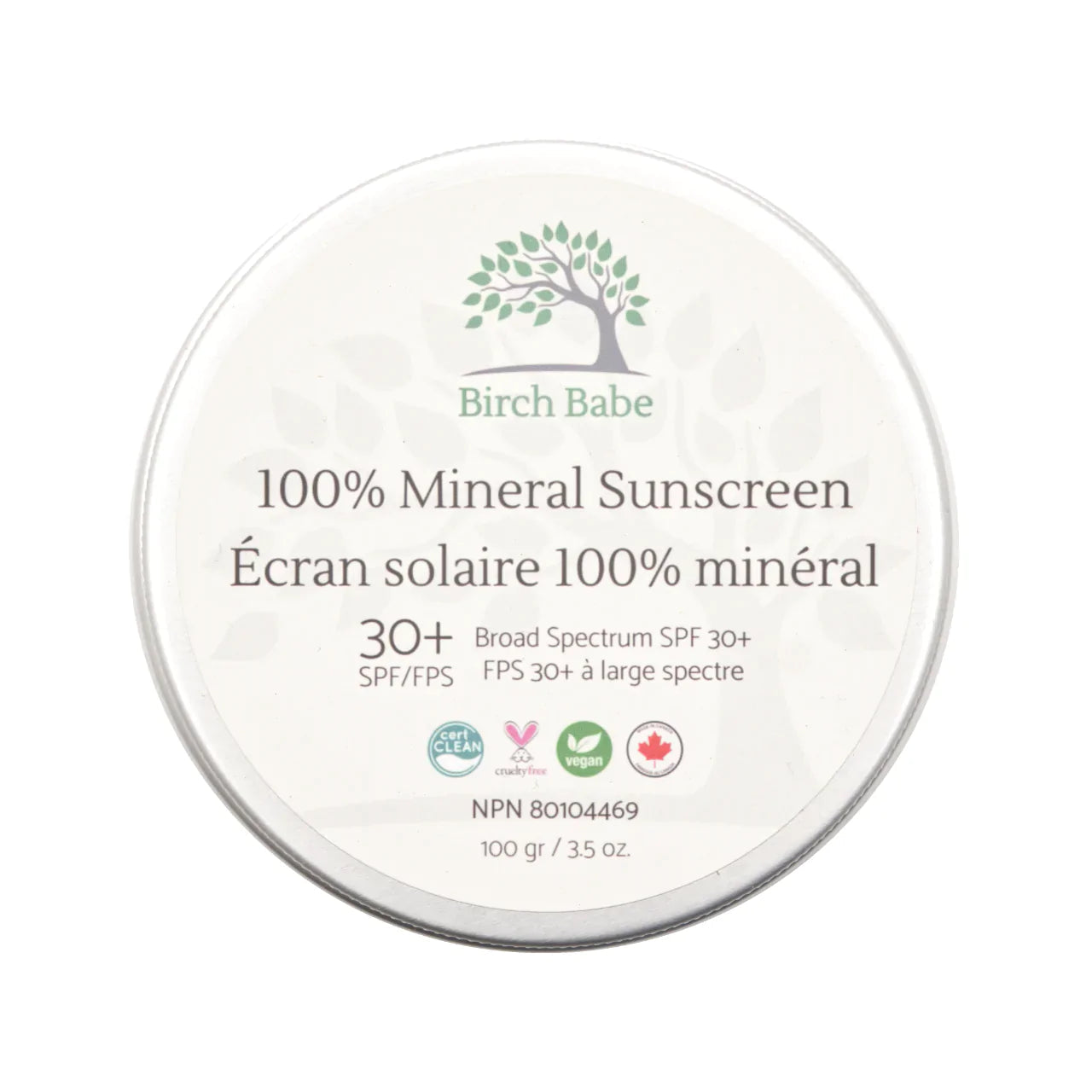 100% Mineral Sunscreen • Birch Babe