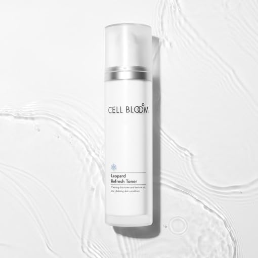 Cell Bloom Leopard Refresh Toner 3.38 Fl.oz | Soothes and replenishes Skin | Skincare Korean Toner | Contains 5,000ppm of 3D Stem Cell Cultured