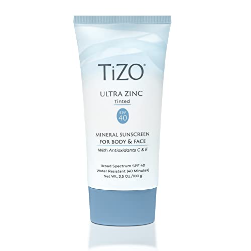 TIZO Ultra Zinc Body Face Sunscreen Tinted SPF 40 3.5 oz