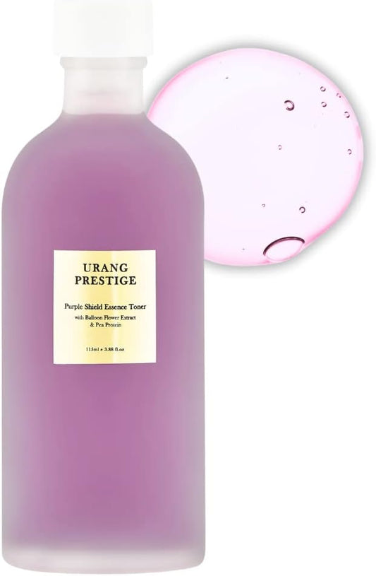 Prestige Purple Shield Essence Toner, 3.88 Fl | Alcohol-Free | Premium Natural & Organic Skin Care Contains Organic Balloon Flower Extract |Tested for Anti-Aging & Anti-Oxidant | Cruelty-Free