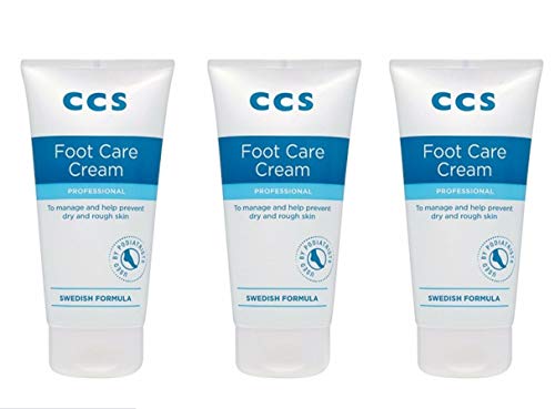 THREE PACKS of CCS Foot care Cream 175ml by CCS
