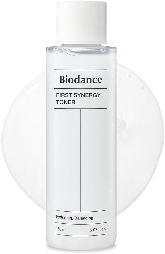 Biodance First Synergy Toner, All-in-One Toner, Moisturizing, Skin Balance, Hyaluronic Acid | 5.07 fl.oz, 150ml