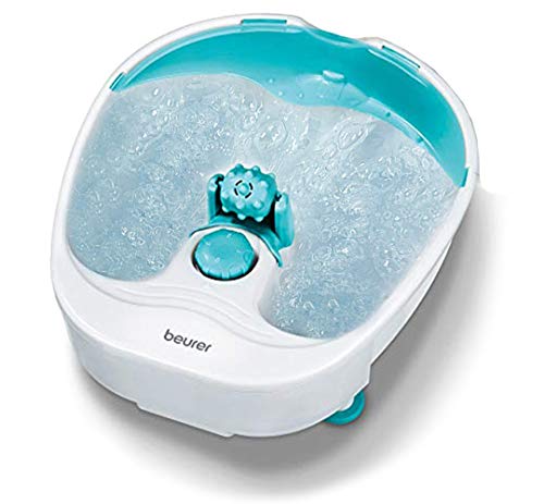 Beurer Luxury Pedicure Foot Spa | Foot Bath Spa with Heat and Massage | Variable Water Temperature | Portable Foot Soaking Tub for Relaxing Foot Reflex Zone Massage, FB13, White