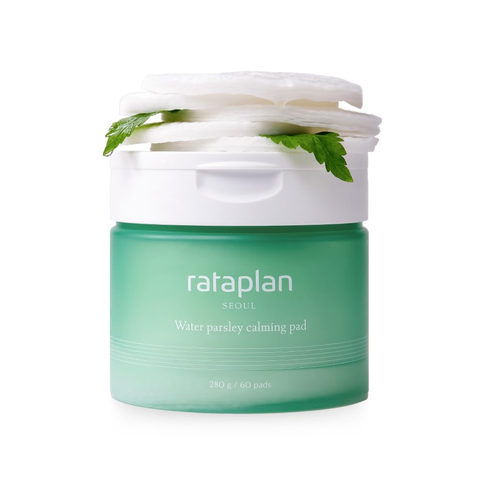 rataplan Water Parsley Calming Pad, Hypoallergenic Soothing Pad, Dead Skin Care, Replenish Moisture, Korean Skincare 60pads 280g…