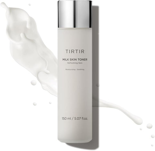 TIRTIR Milk Skin Toner | Deep Moisturizing, Instant Glow, 2% Niacinamide, Rice Bran Extract, Ceramide, Panthenol, Cruelty-Free, Fungal Acne Friendly, Vegan, 5.07 fl.oz.