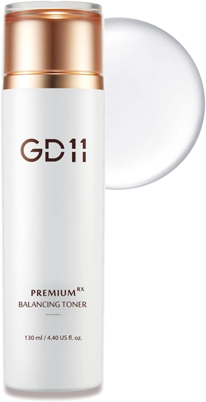 GD11 Premium RX Balancing Toner with Hyaluronic Acid for Sensitive, Dry, Aging Skin | Anti-aging | Premium Home Care | Deep Moisturizing Facial Toner | 4.40 fl.oz | K-Beauty