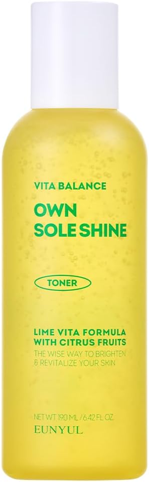 Eunyul Vita Balance Own Sole Shine Toner [6.42 fl. Oz. / 190ml] Vitamin C Toner, Skin Improving Toner, Pore Care, Korean Skincare